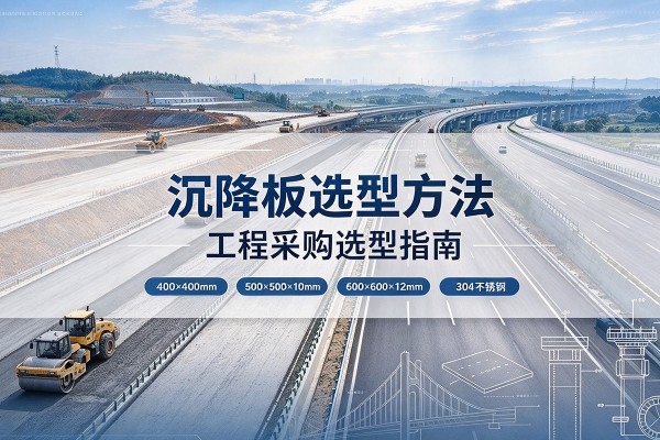 乳源沉降板选择方法