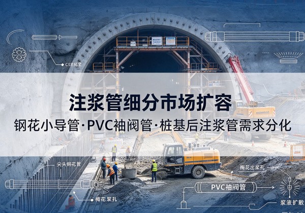 乳源注浆管细分市场扩容，隧道钢花小导管、PVC 袖阀管、桩基后注浆管需求分化