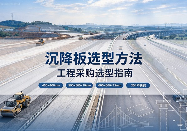 乳源沉降板选择方法